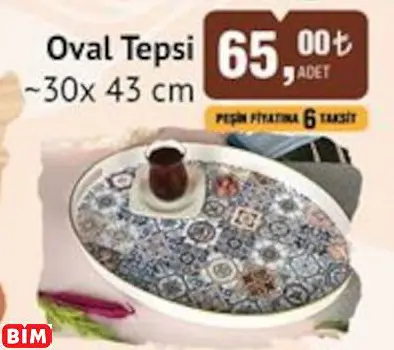 OVAL TEPSİ  ~30X 43 CM